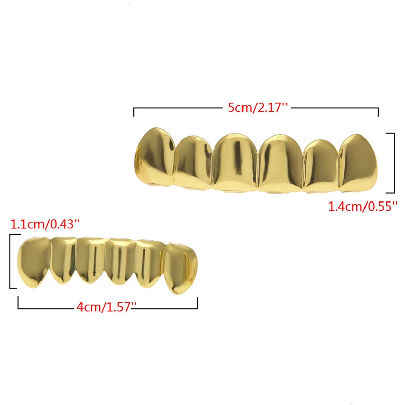 

Gold Silver Plated Top Bootom Vampire Teeth Protector Halloween Christmas Party 45BC