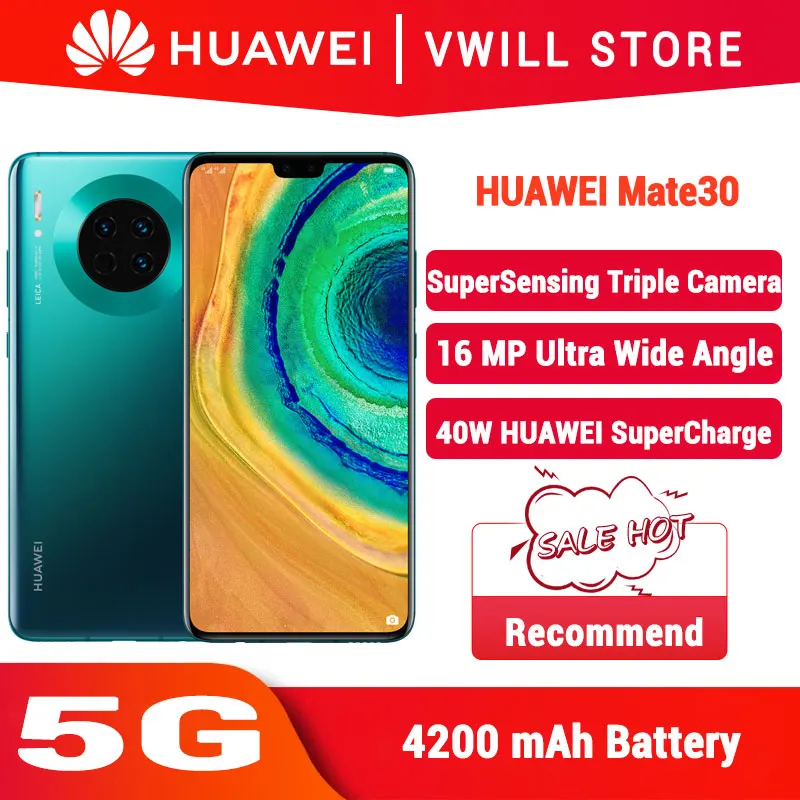 Смартфон HUAWEI Mate 30 8+128 ГБ 40 МП 4200 мАч|Смартфоны| |