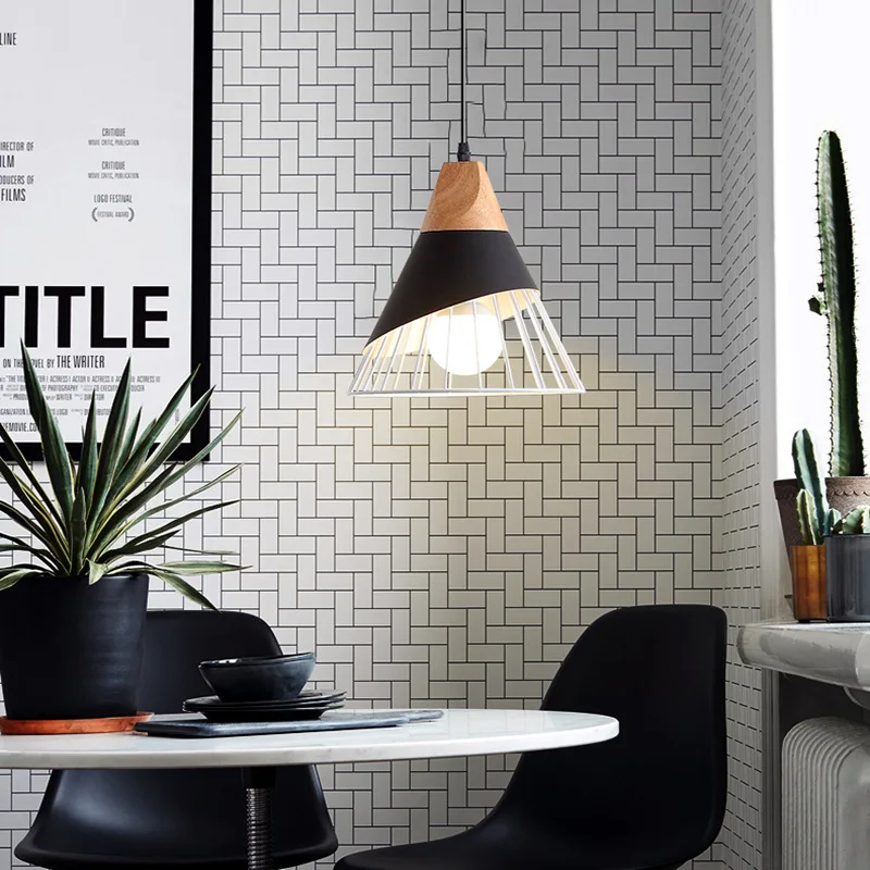 Скандинавский светодиодный конус Подвесная лампа современный металлический