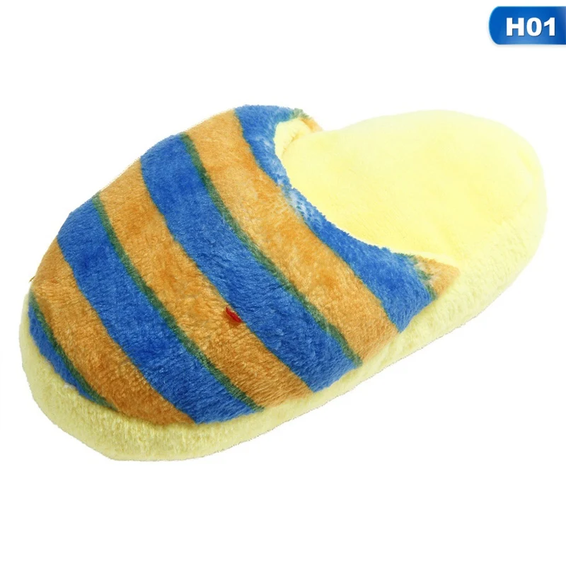 

Cute Cat Plush Toy Funny Cartoon Slippers Animals Modeling Dog Toys Stuffed Squeaking for Dog Cat Chew Toy Interactive Play Toys