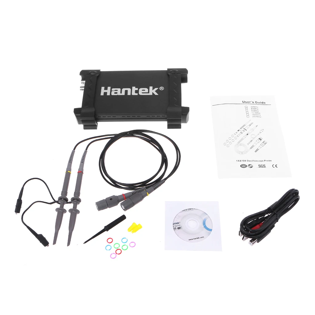 Hantek 6022BE 20 МГц полоса пропускания 48MSa/s на базе ПК USB цифровой осциллограф Прямая поставка поддержка