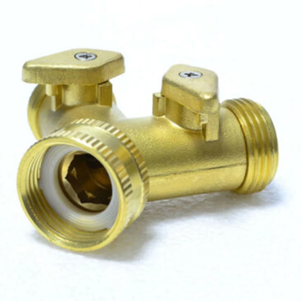

Solid brass Tap Adaptor Public green space Home gardening 2 Way Brass Washing