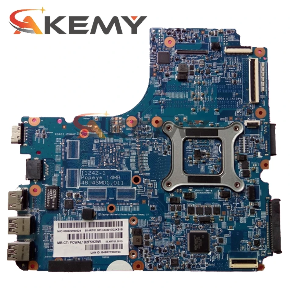 

AKemy Laptop motherboard For HP Probook 4545S 4445S 4540S 4440S Mainboard 693103-001 693103-501 11242-1 48.4SM01.011 AMD