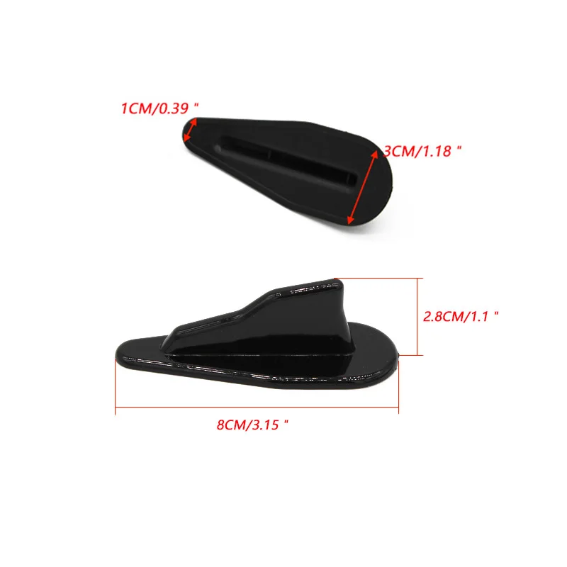 Бесплатная доставка 4 шт. Carstyling Shark Fin Kit диффузор спойлер крыло крыши ветровое