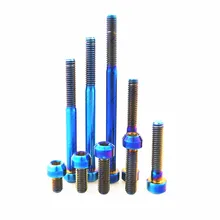 Titanium Bolt M6 10 20 25 30 40 50 60 70 80 90mm Ti Bolts T30 Torx Bike Refit Column Head Plum Riding Motor DIY