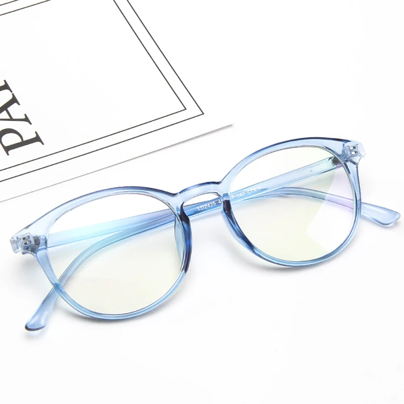 Новые модные женские очки оправа для мужчин очков винтажные круглые прозрачные