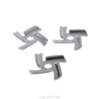 3 шт.компл. Тип 5 нож для мясорубки нержавеющая сталь антикоррозийный 4 лезвия шестигранное отверстие Запчасти для мясорубки подходит N12 20 Прямая поставка