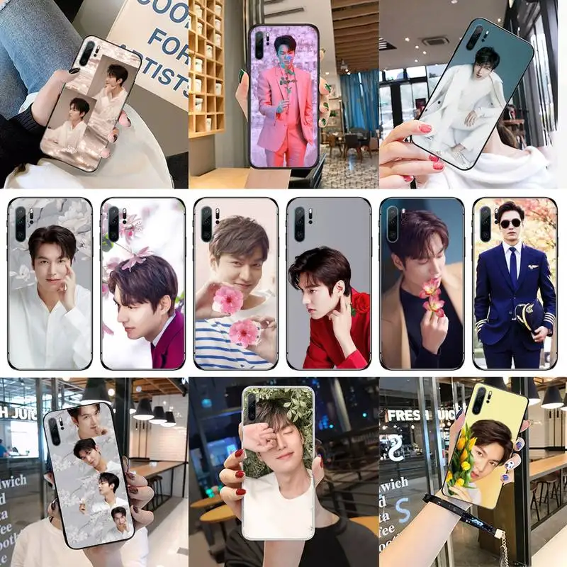 

Lee Min Ho flower Phone Case For Huawei P40 P20 P30 Mate 40 20 10 Lite Pro Nova 5t P Smart 2019