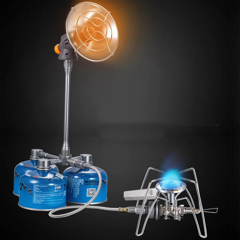 Алюминиевый сплав Открытый Кемпинг переключатель инструмент от 3 до 2 газовая