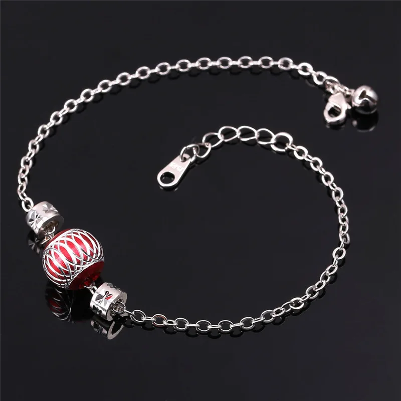 Браслеты-анклеты Collare женские ювелирные украшения для ног милые шарики золотого