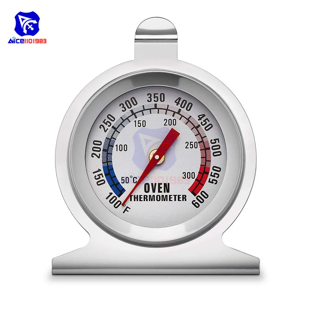 2-дюймовый термометр для духовки и гриля из нержавеющей стали 100 -600 °F / 50 -300 ℃ |