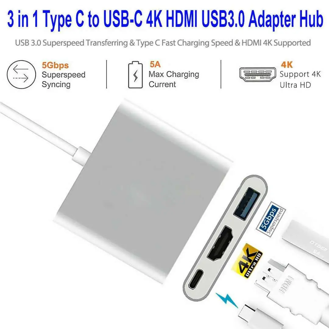 USB-C к USB3.0 / HDMI адаптер многофункциональный используется для ноутбука конвертер