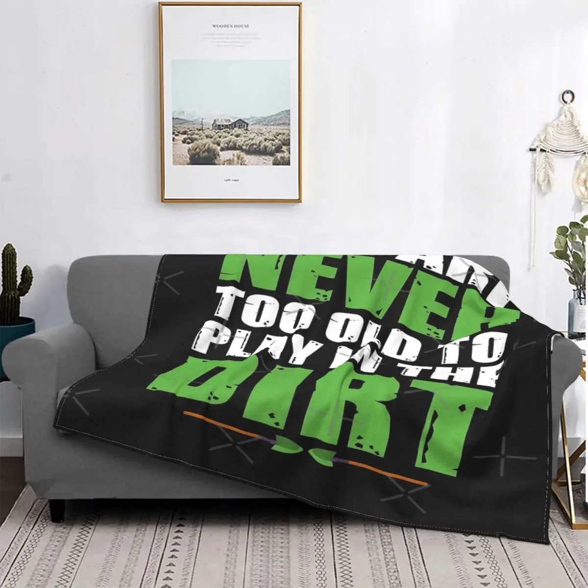 

You Are Never Too Old 438-Manta a cuadros para niños, colcha de cama, manta de Anime, funda de lana