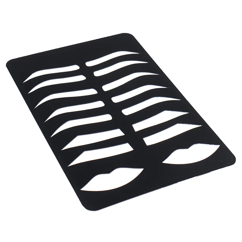 

Reusable Eyebrow Practice Stencil Brow Lips Template For Microblading Practice Eyebrow Drawing Lip Coloring Training Supplies