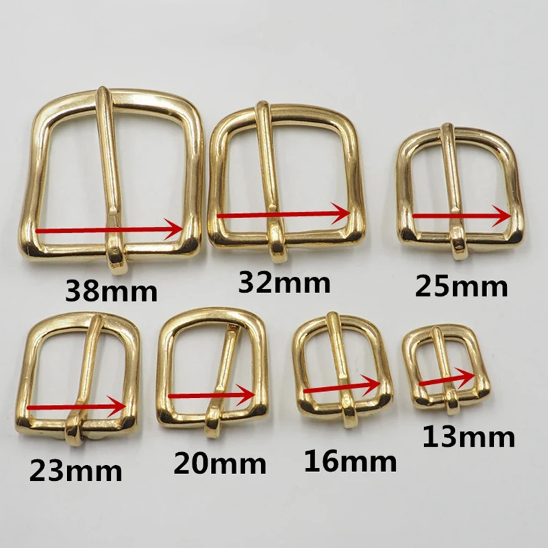 13 38 мм внутренняя ширина твердая латунная булавка кожаный ремень сумка Пряжка