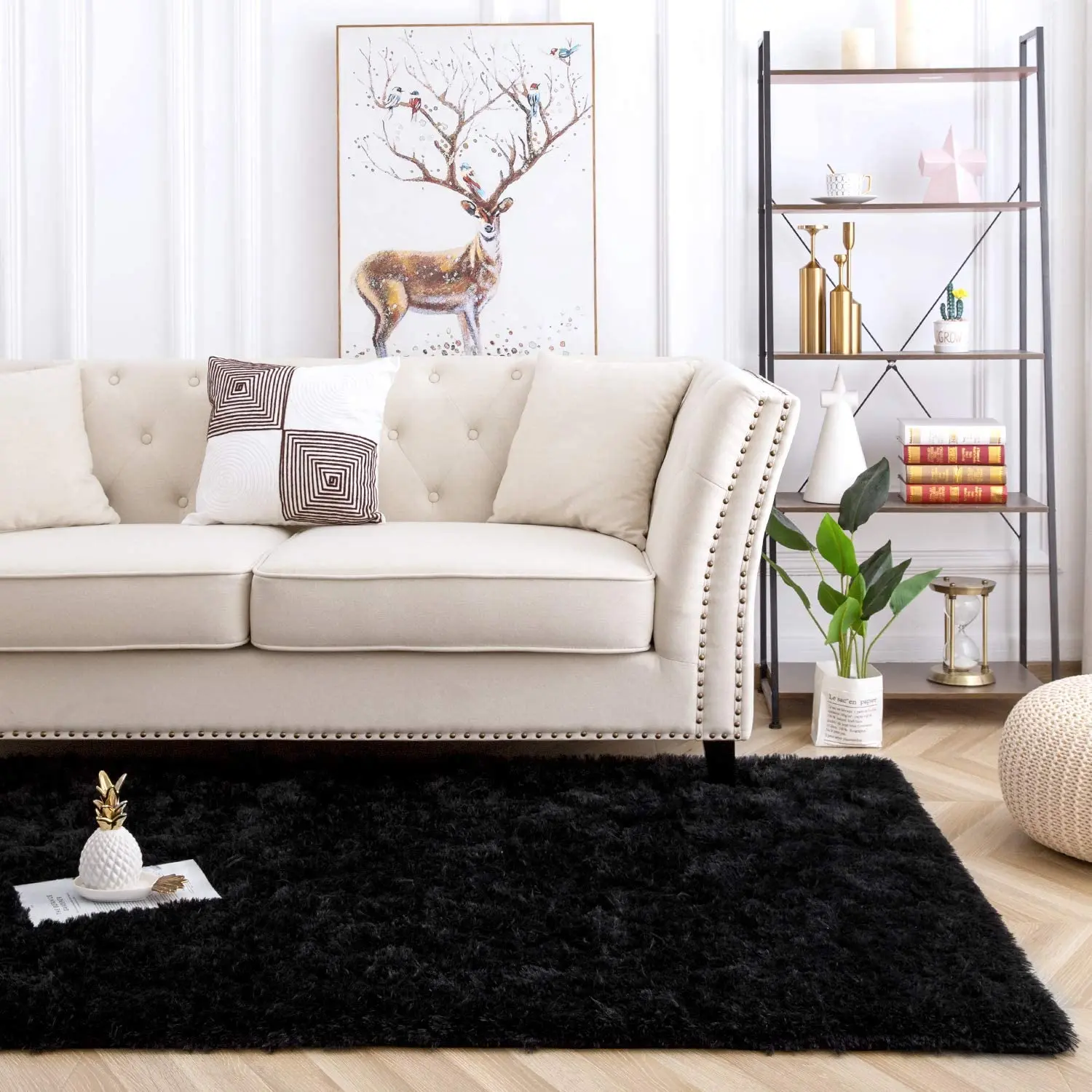 

Luxury Fluffy Rug Ultra Soft Shag Rug for Living Room Shaggy Furry Floor Carpet Nursery Rugs Modern Indoor Home Decor Carpet Mat