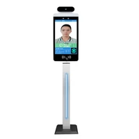indoor using 8inch display fever scanner live face recognition temperature measurements machine