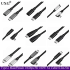 100 Вт PD 5A изогнутый USB3.1 Type-C MF Удлинительный кабель 4K 60 Гц 10 Гбитс  Gen 2 Удлинительный шнур для VR Mac Nintendo ASUS HP ноутбука