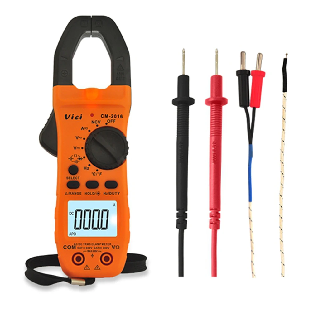 

ViCi Digital Multimeter Clamp AC/DC Voltage Current Ohm Temperature Capacitance Resistance Ammeter Diode Tester Clamp Multimeter