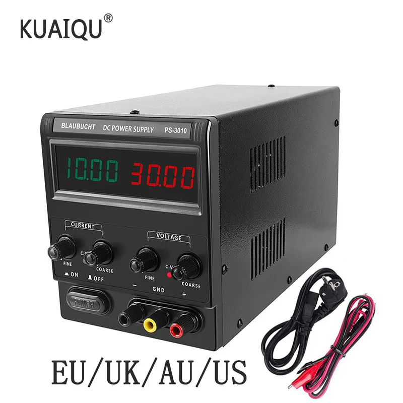 Регулируемый источник питания 30 в 10 А цифровой лабораторный постоянного тока