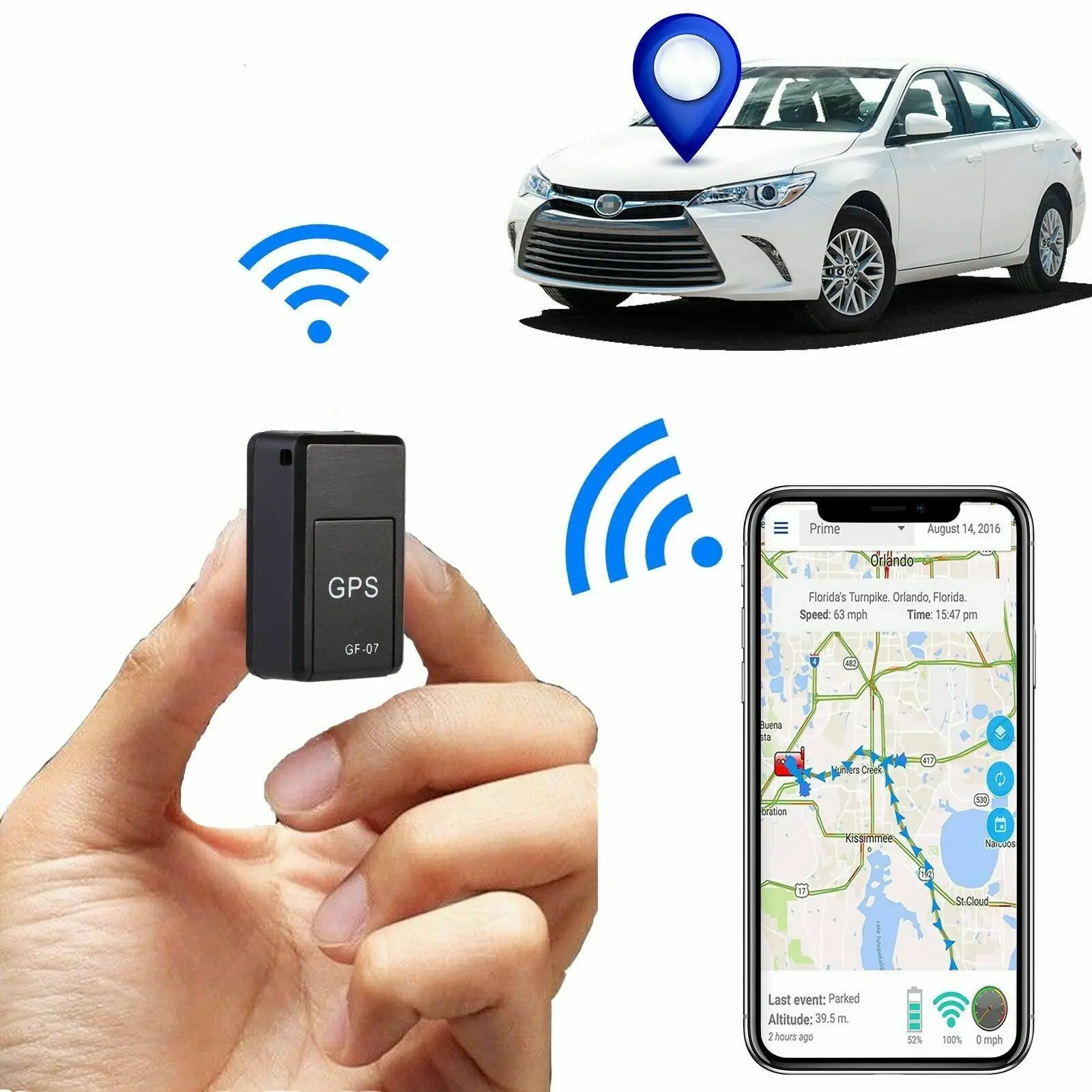 Gps-маячок для автомобиля магнитный мини-GPS-локатор запись глобальное определение