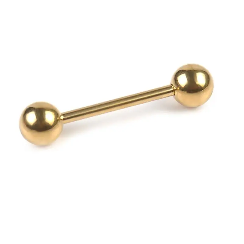 7 шт. кольца для языка из нержавеющей стали с двумя головками гантели образный