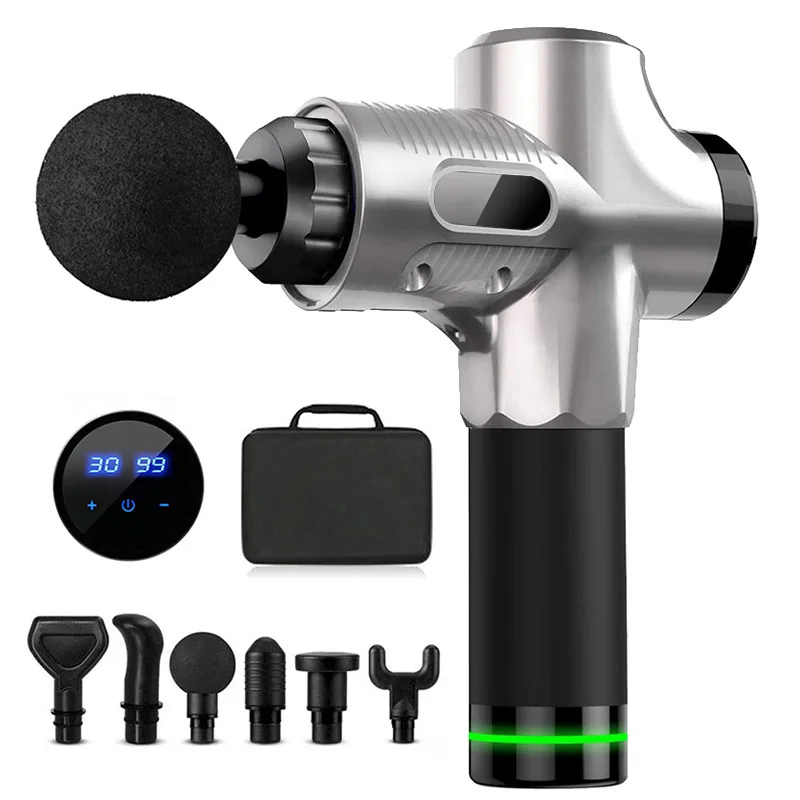 

Profession Massage Gun LCD Display Body Muscle Deep Fascia Massager Muscle Pain Exercising Relaxation Slimming Shaping