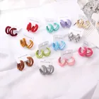 Женские Фланелевые геометрические серьги-гвоздики, Необычные золотистые металлические с-образные ажурные ювелирные украшения, 2021