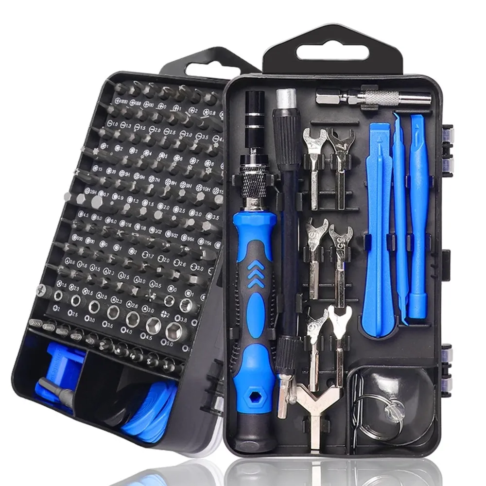 

WOZOBUY Screwdriver Set 135 In 1 Magnetic Torx Phillips Screw Bits Kit With Electrical Screwdrivers Wrench Repair Phone PC Tools