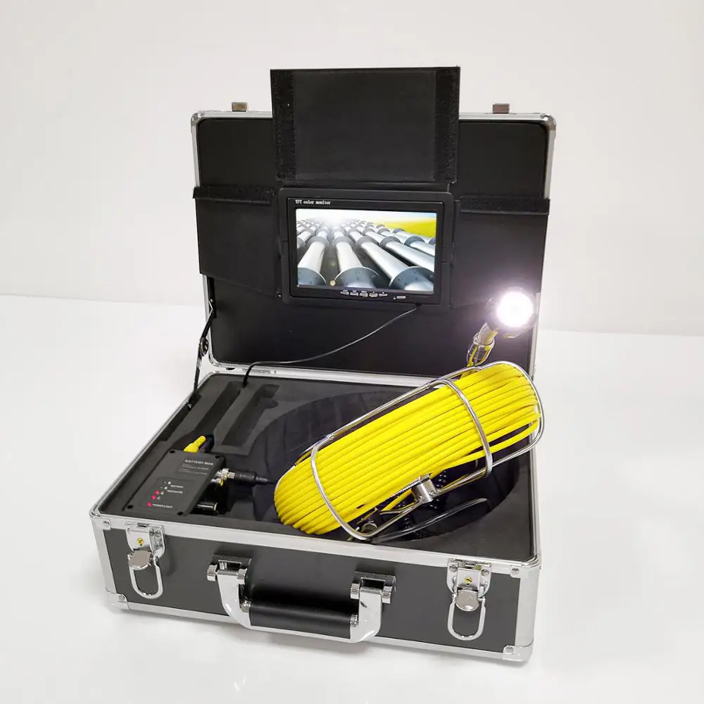 HD 7 дюймов Экран промышленный эндоскоп трубы инспекции на расстоянии до 20 м