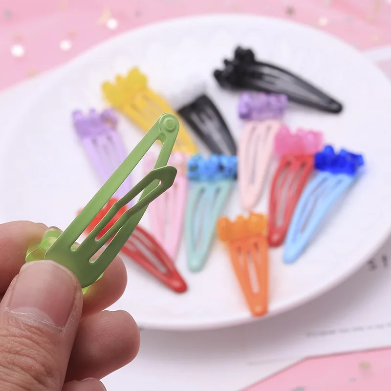 

Women Transparent Cartoon Bear Hairpins Children Barrette Jewelry Party Gift Barrettes For Girls Hairpins Hair Grip