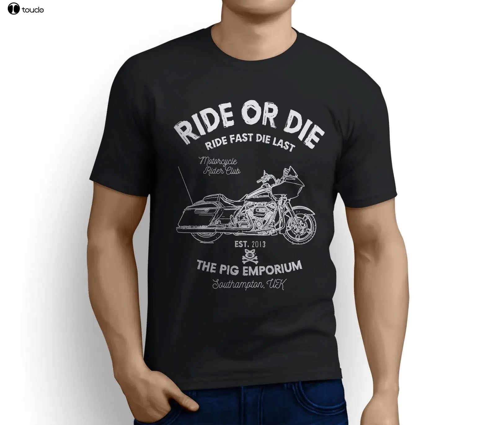 Brand T-Shirt Men 2019 Fashion Ride or Die American Motorbike Road Glide Special Inspired Motorcycle T-shirt