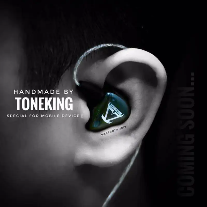 TONEKING 1Q флагманский 10 мм динамический Hi Fi музыкальный монитор DJ Studio Stage In ear Custom
