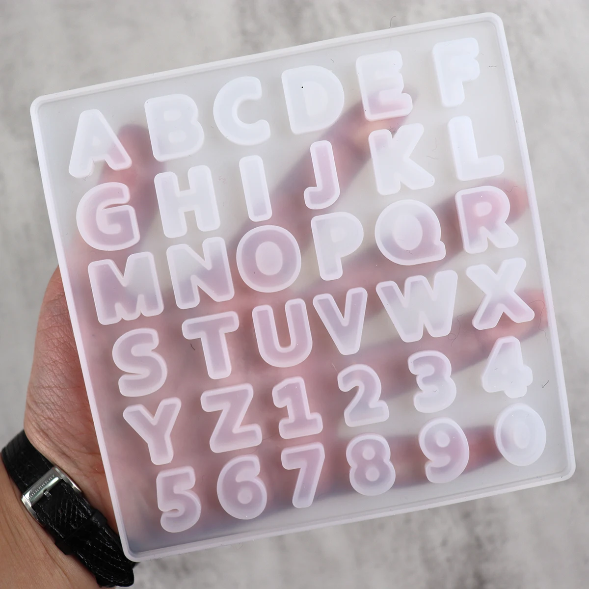 Прописная буква A-Z силиконовая форма заглавная для DIY УФ-смола алфавит брелок