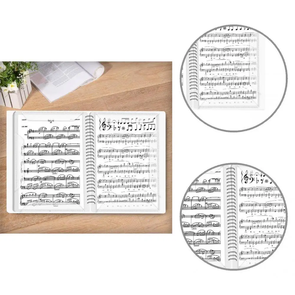 

Concave-convex Technology Useful Piano Music Score Holder Plastic File Folder Lightweight for Pianist