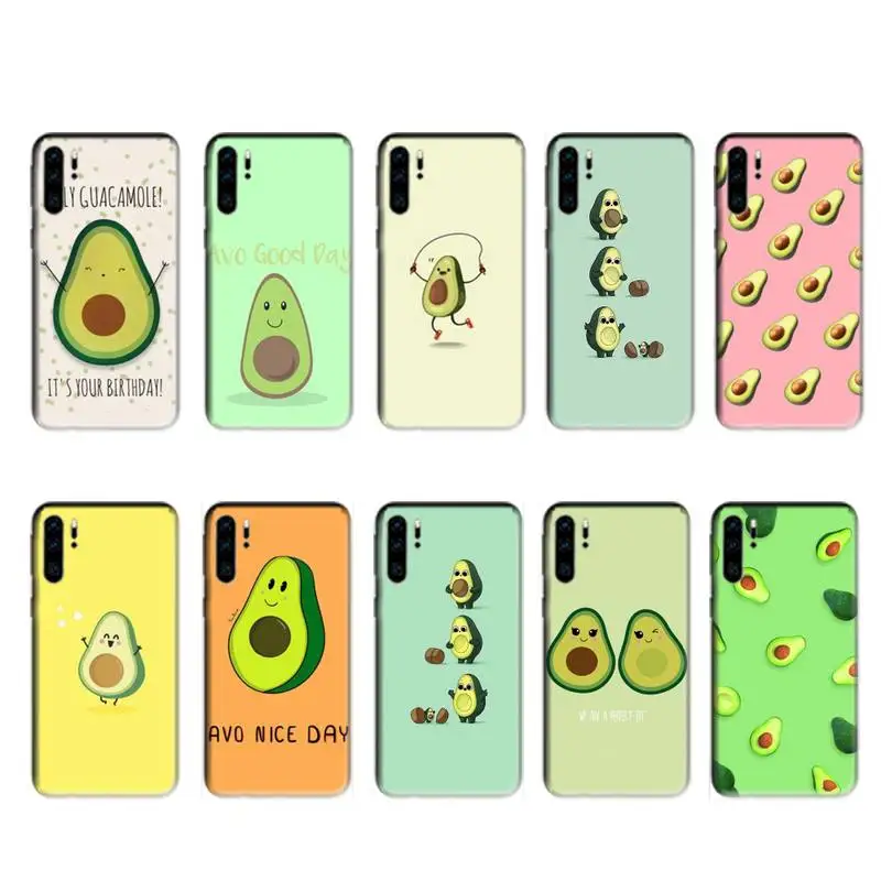 Милый чехол Kawaii с авокадо для huawei p20 p30 p40 pro mate 10 20 30 lite p smart y7 2019 plus nova 3I чехлы