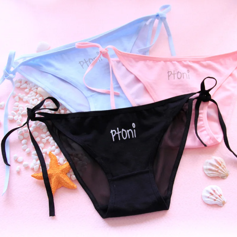 Трусы женские кружевные хлопок с заниженной талией | Женская одежда