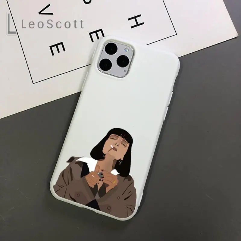 

Greatest movie ever made Pulp Phone Case Candy Color for iPhone 11 12 mini pro XS MAX 8 7 6 6S Plus X 5S SE 2020 XR