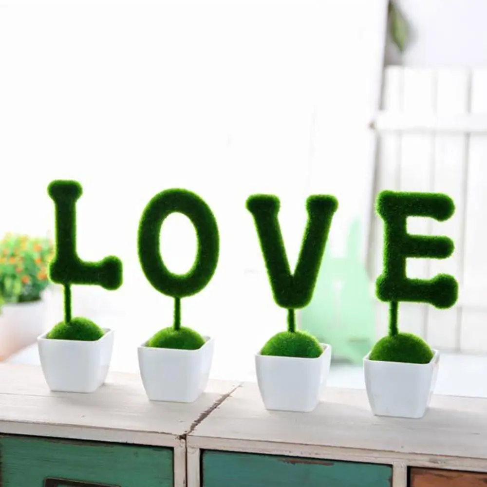 

1 Set Green White Fake Plant Simulation Flower Real Touch Wedding Ornament Decoration Fashion Lovely Garden Home Decor