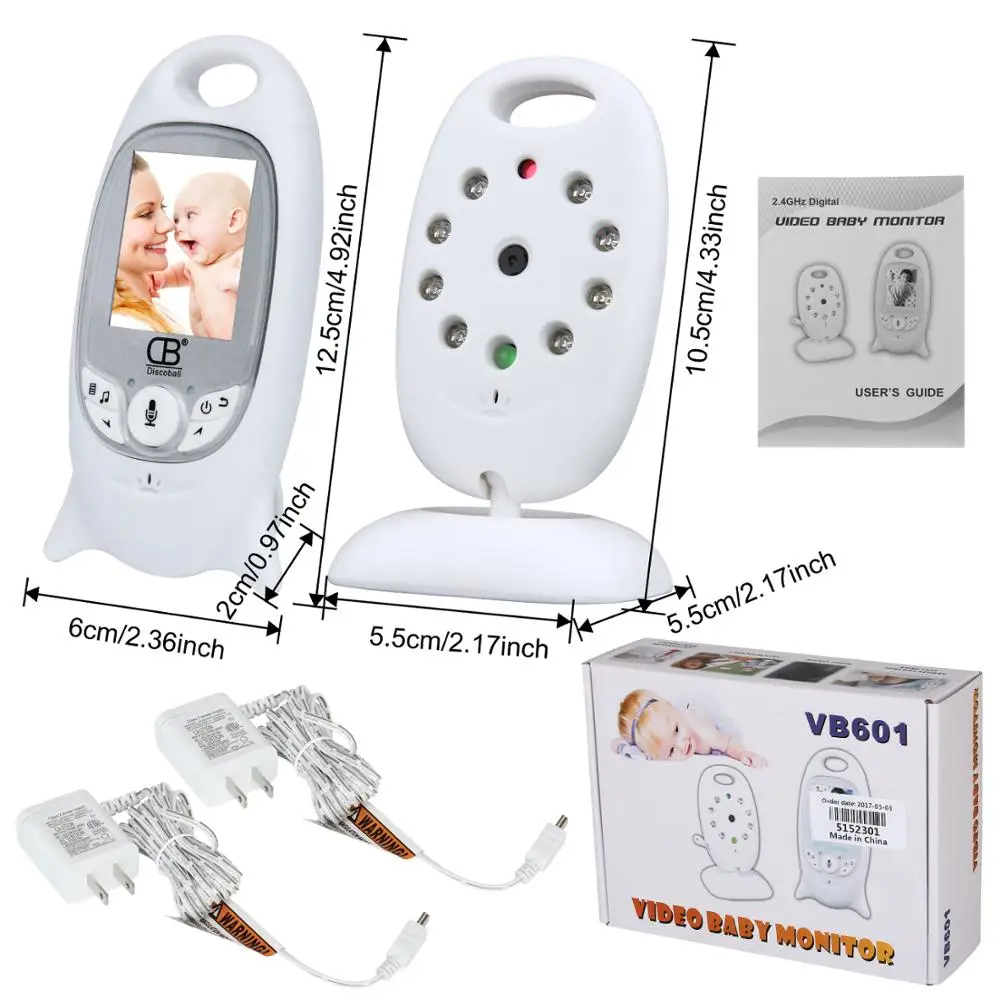 

Baby Sleeping Monitor Video Wireless Baby Monitor Baba Security Camera 2 Way Talk Night Vision LED Temperature Monitoring