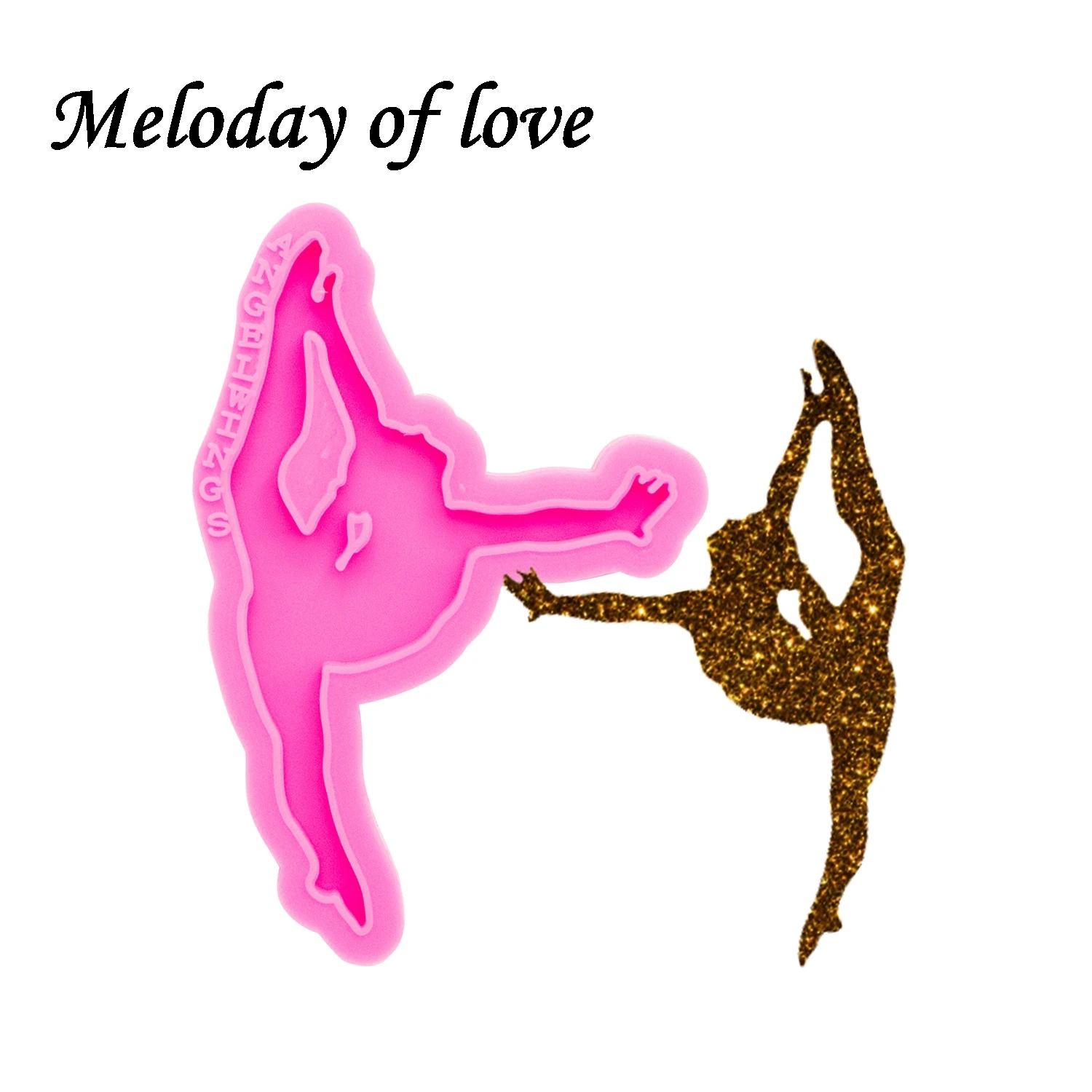 Глянцевый брелок в виде балерины силиконовая форма гимнастские формы для