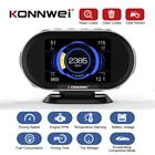 Бортовой компьютер Konnwei KW206, диагностический сканер OBD2, ЖК-монитор OBD 2, Автомобильный цифровой дисплей