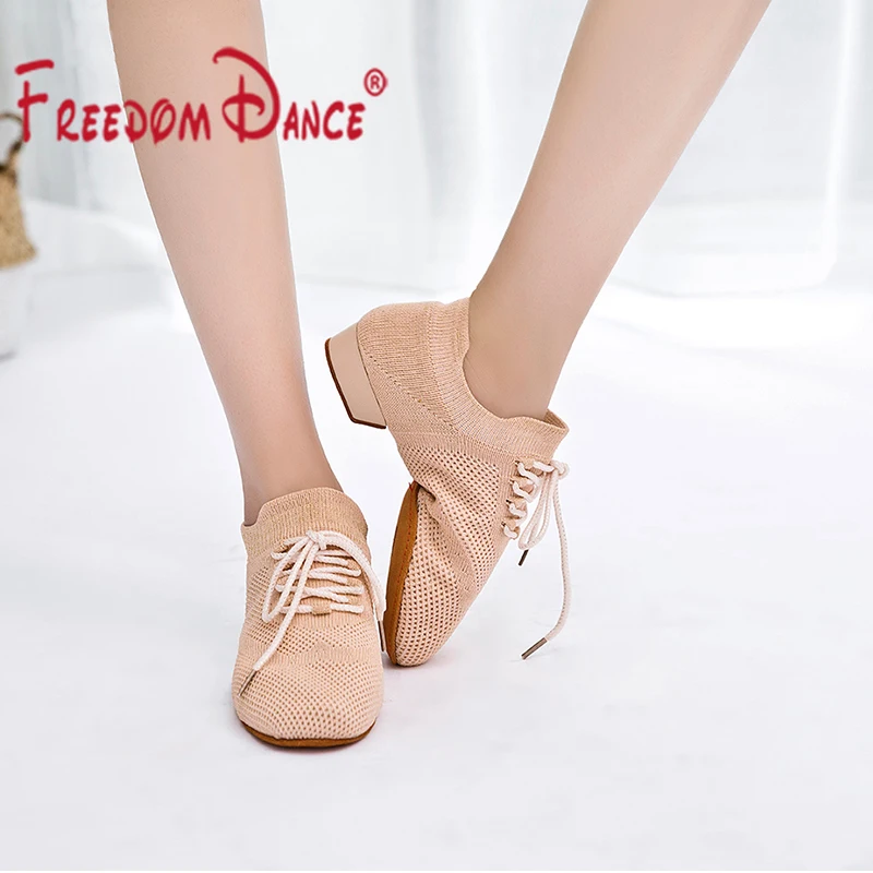 

Носки Обувь для танцев для Для женщин Вязание дышащие очень легкие Танцевальные Кроссовки Туфли для латинских танцев в стиле джаз; Повседне...