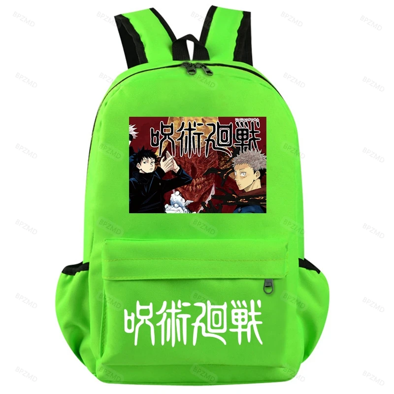

Cartoon Anime USB Backpack Ladies Travel Backpack Large Mochila Escolar with Chain Ladies Men's Teen Schoolbags