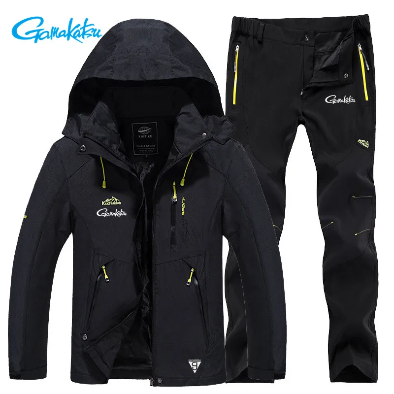 

Gamakatsu Fishing Clothes Sets Outdoor Fishing Clothing 2020 New Winter Keep Warm Men Fishing Suit Breathable Fishing Jacket