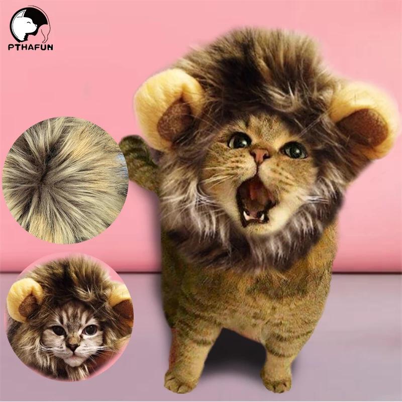 

Cat Puppy Headgear Accessories Pet Imitation Lion Wig Accessories for Cats and Puppy to Dress up Interactive headdress supplies