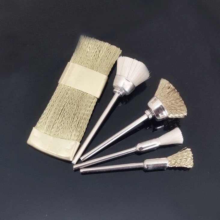 Conjunto de Brocas de Unha Escova para Broca de Manicure Acessórios de Limpeza Fio de Cobre Peças Limpeza Elétrica Brocas Limpador 5 1 limpeza fio de cobre escova para broca