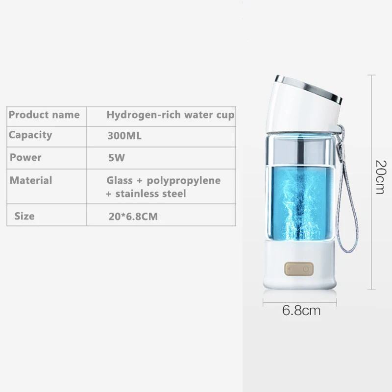 Портативный генератор водорода бутылка с функциями фильтр для воды щелочной