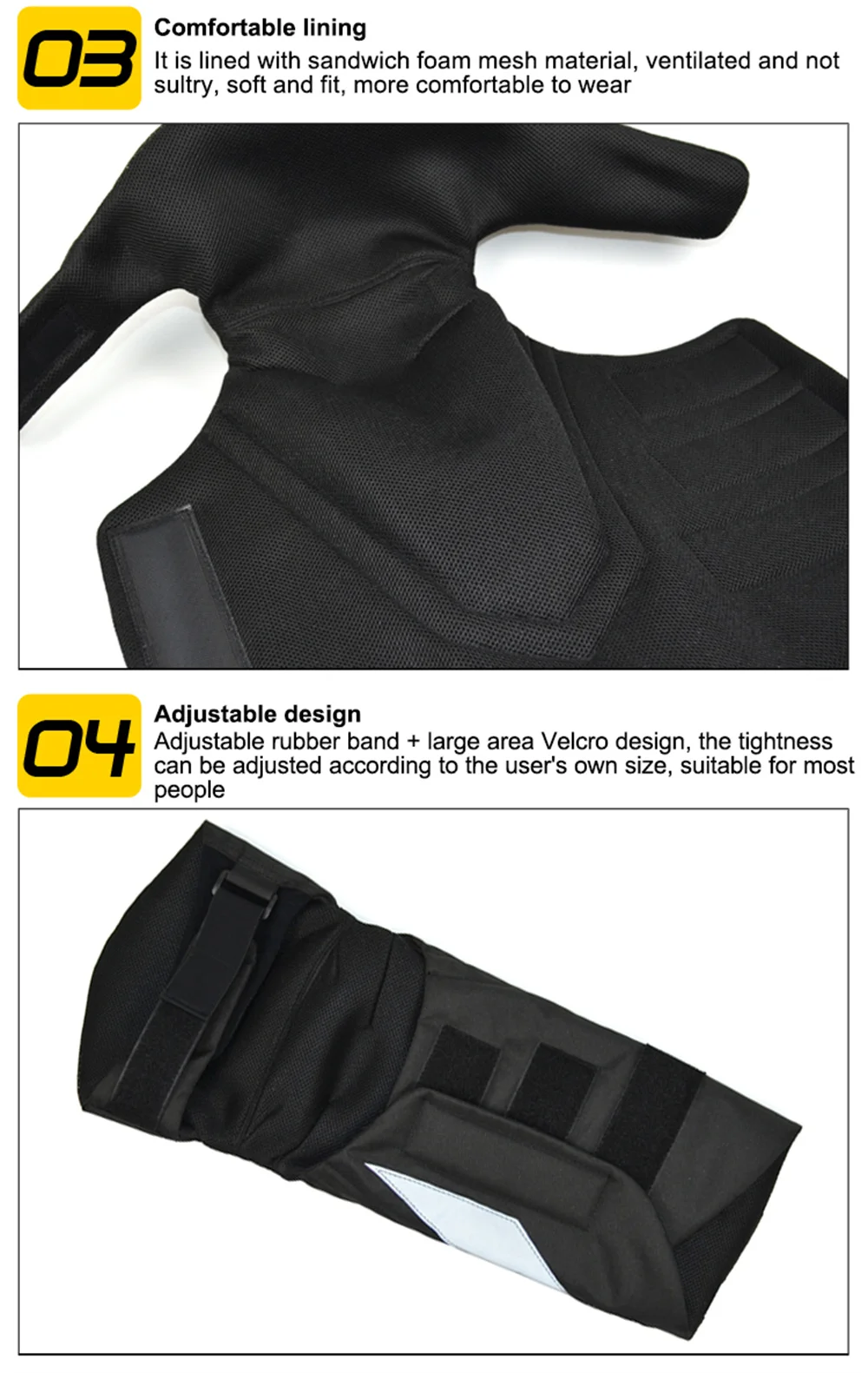 

MOTOCENTRIC Moto Motorcycle Motocross Knee Pads Anti-fall With Reflective Outdoor Sport Cycling Knee Protection