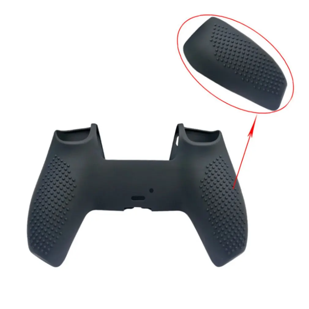 

Handle Sleeve Silicone Case Dustproof Skin Protective Cover With Anti-slip Particles For PS5 Controller